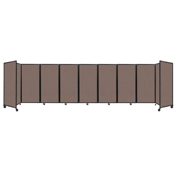 Room Divider 360 Folding Portable Partition 25' x 6' Latte Fabric